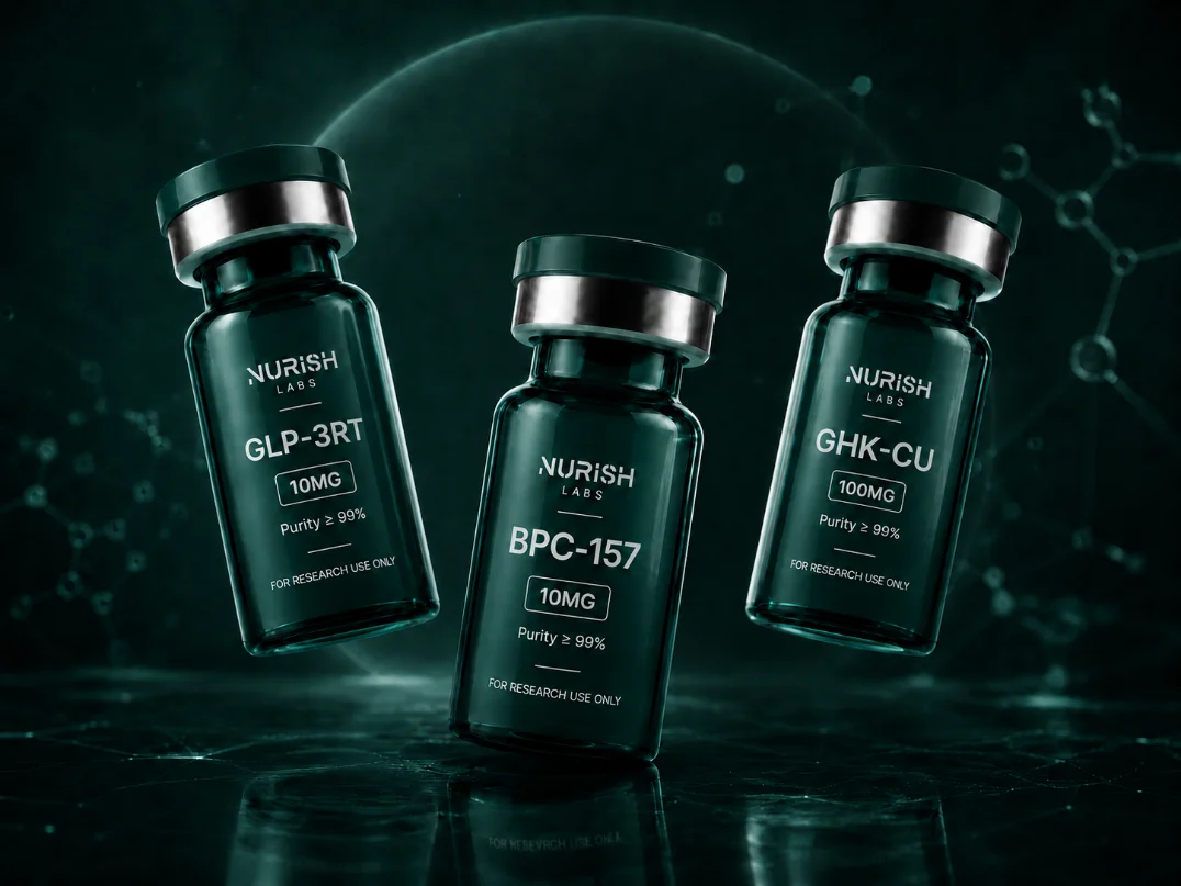 Nurish Labs research peptide vials